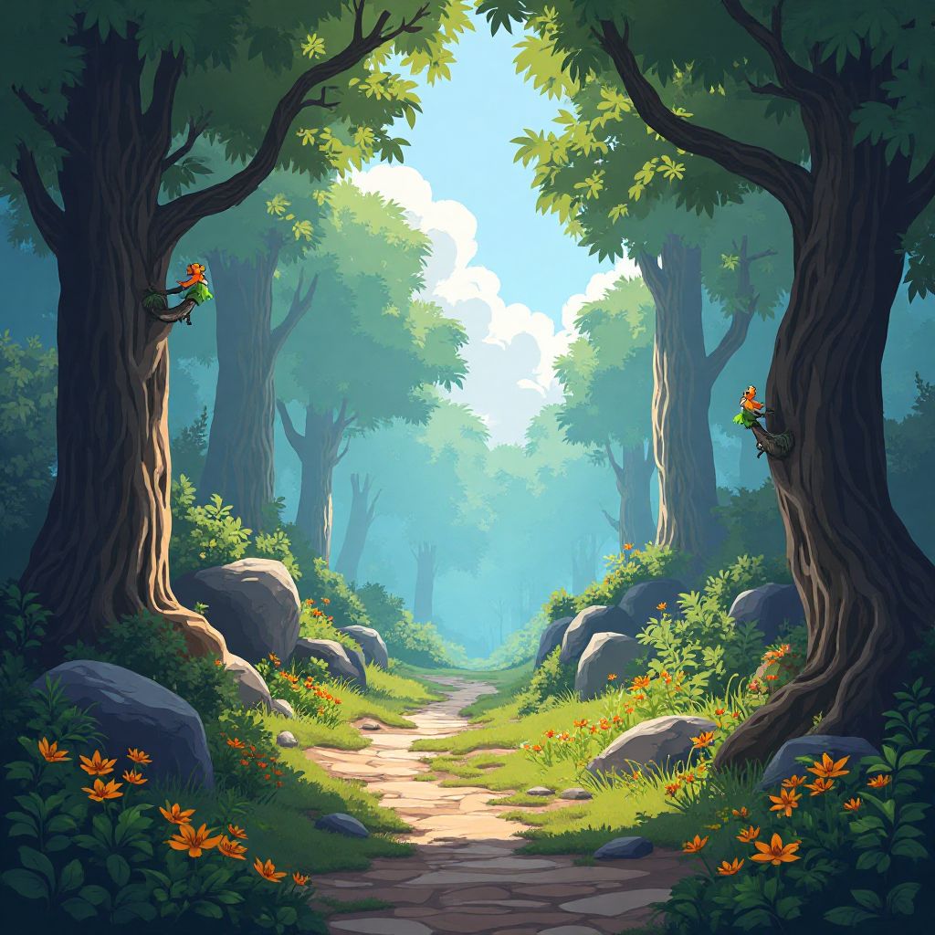 Game environment showcase